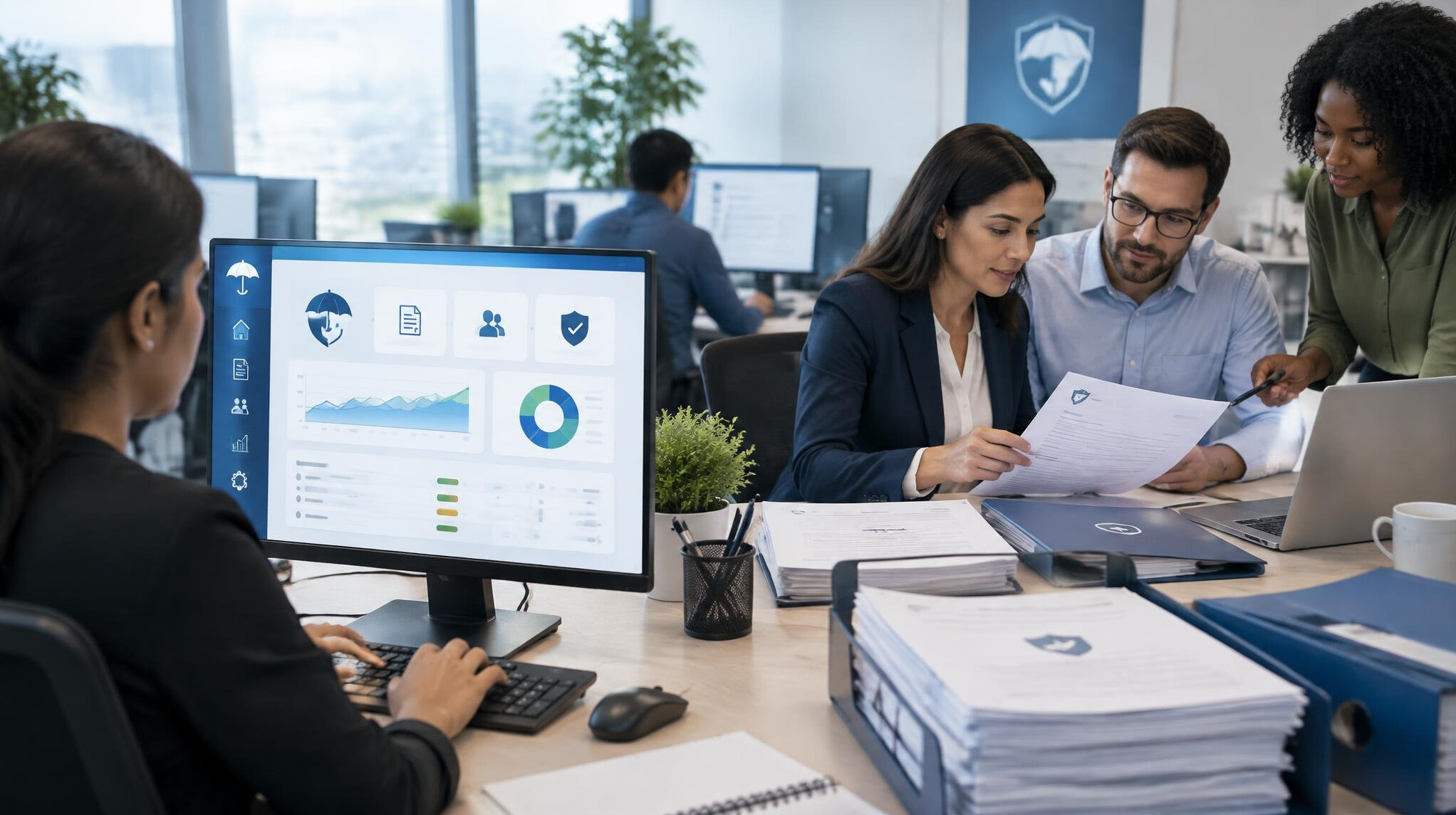 insurance software dashboard